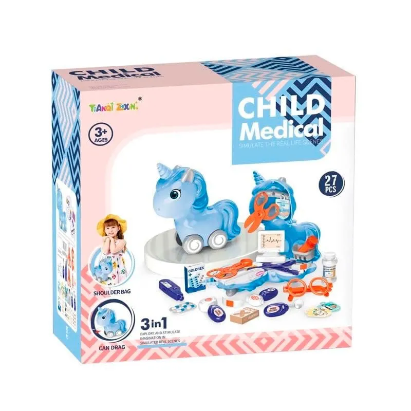 3 IN 1 CHILD MEDICAL PLAY SET - 27 PCS