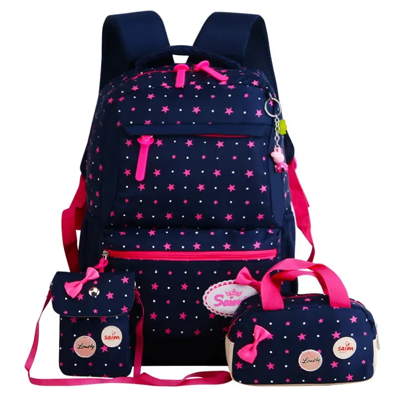 3pcs/set Lovely Print Fashion Backpacks for Children