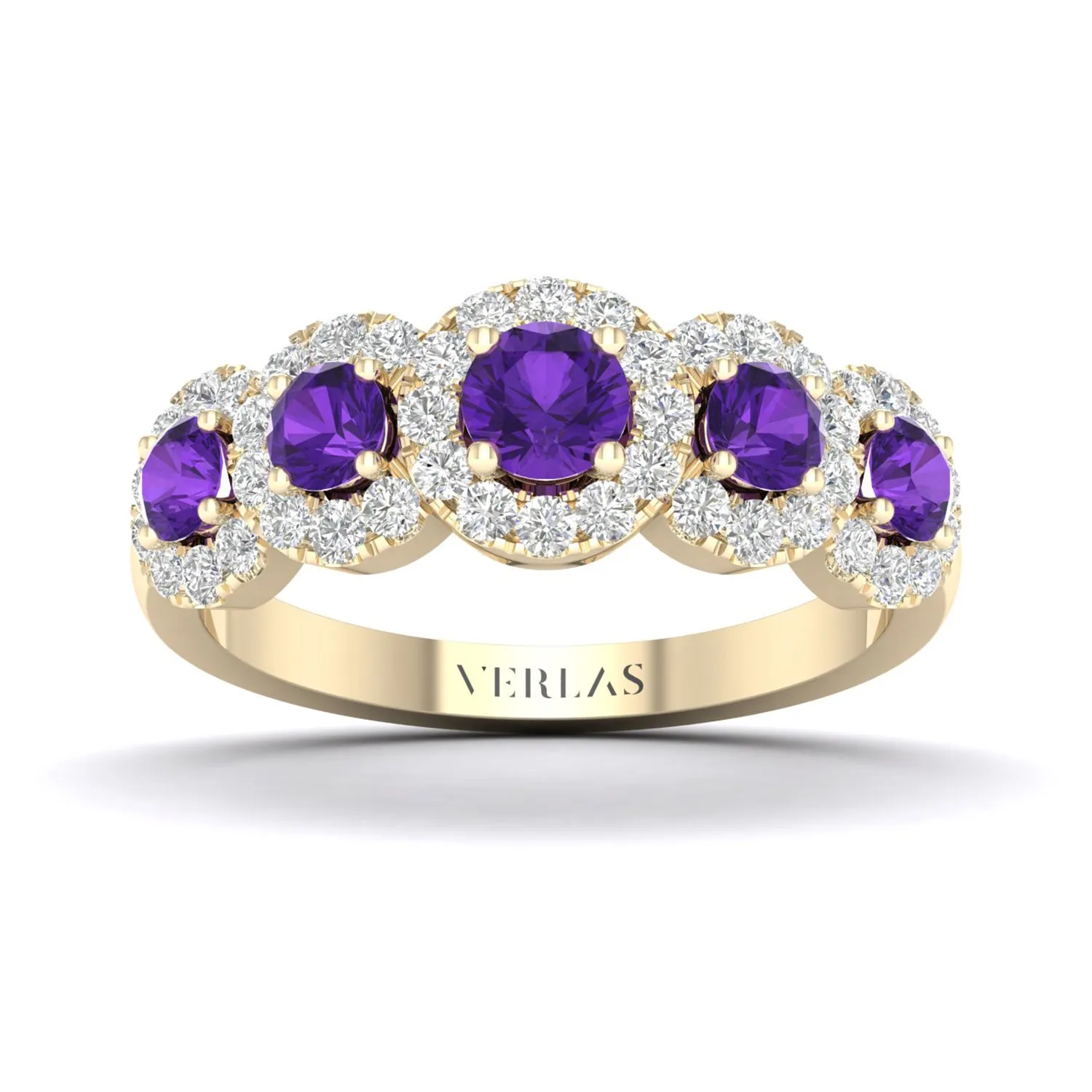 5-Gemstone Graduated Cherished Vows