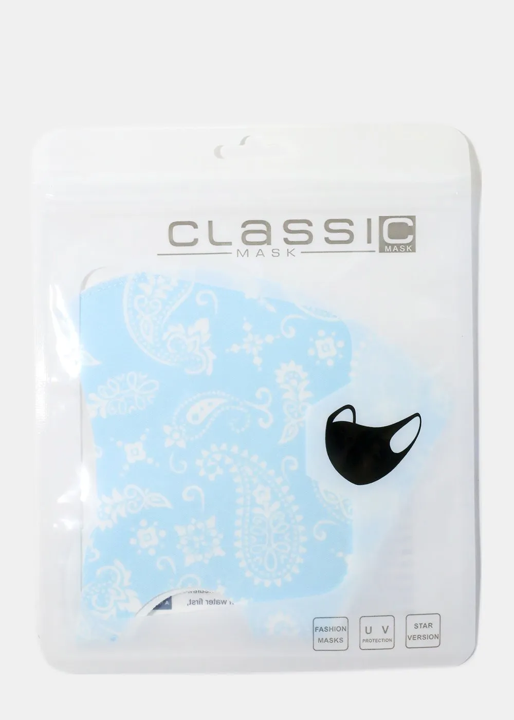 Adult Size Re-Usable Paisley Face Mask