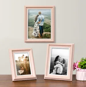 Art Street - Rose Pink Table Photo Frame (Rose Pink Set 3) (4x6, 5x7, 6x8)
