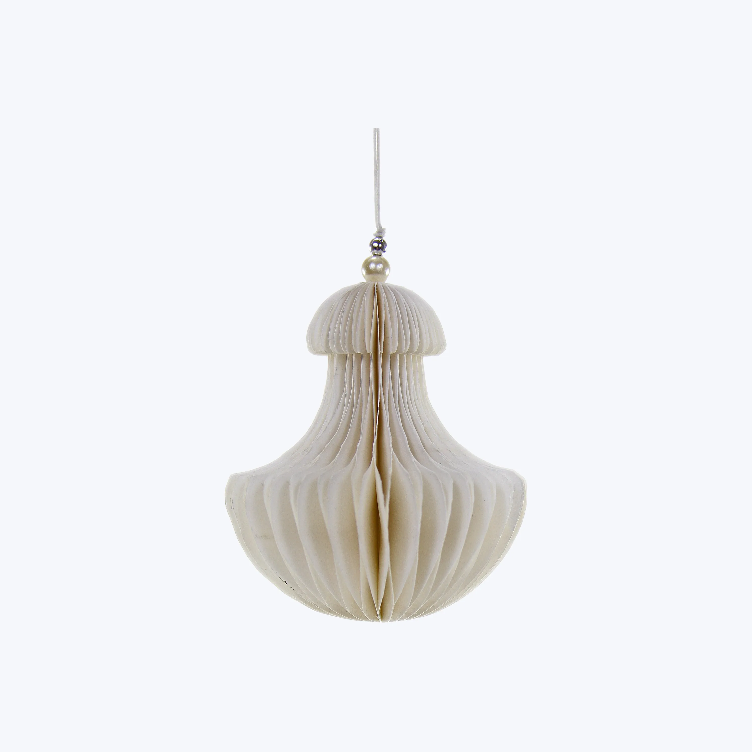 Assorted White Geometric Ornament