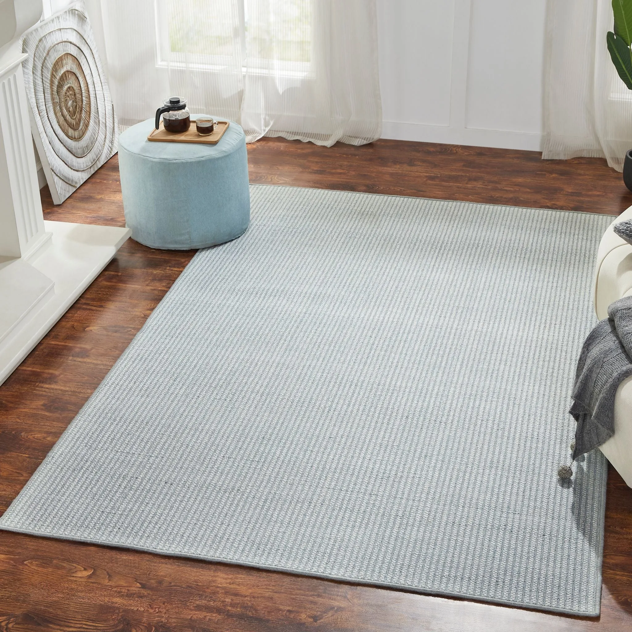 Auden Hand-Loomed Carpet, Seafoam