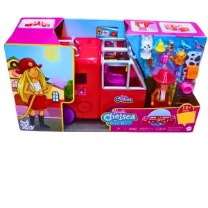 Barbie Chelsea Fire Truck Playset - Rescue Adventure with Firefighter Doll & Accessories | For Kids 3 