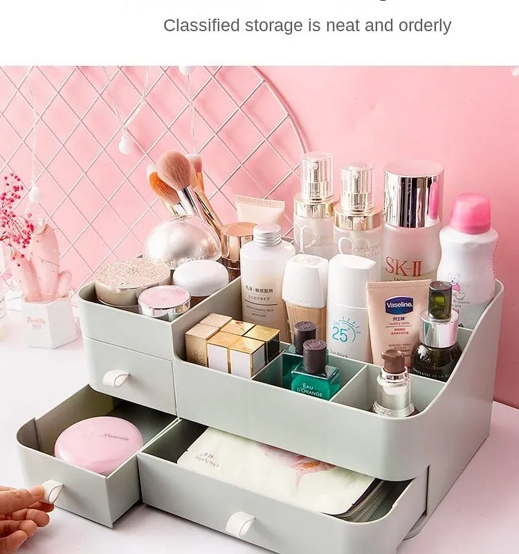 Basic Matte Pastel Makeup Drawer Organizer