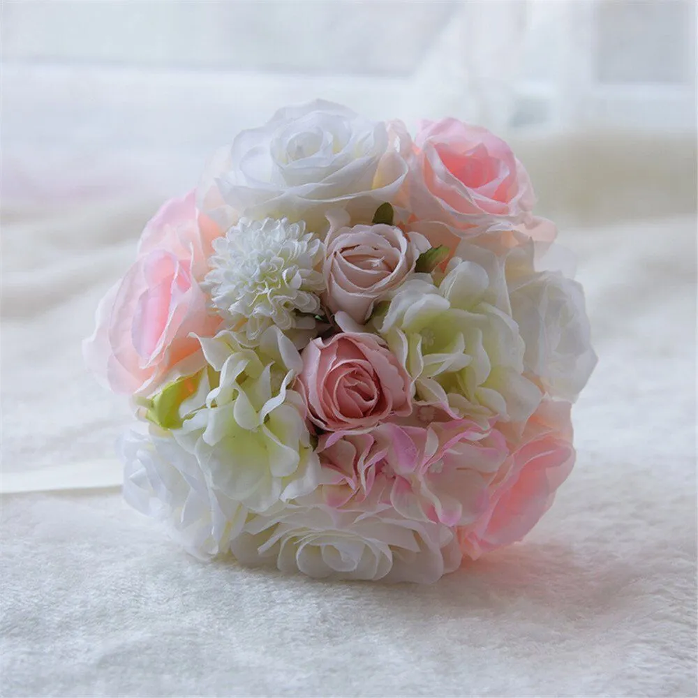 Bride , Rose Bouquet for Wedding Party Church Valentine's Day Birthday