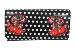 Cherry Polka Dot Rockabilly Pin-up Retro Wallet - Lucille Wallet