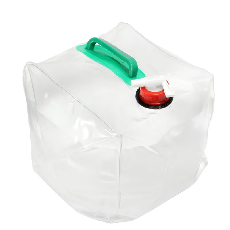 Easy Camp Folding Water Carrier Container Bag Bottle 10L Transparent LDPE