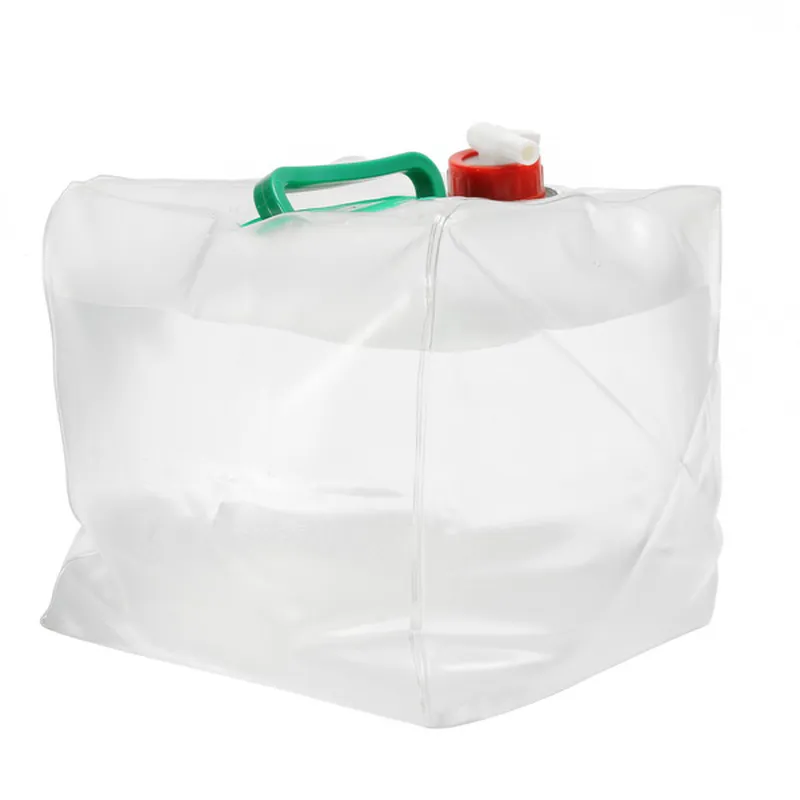 Easy Camp Folding Water Carrier Container Bag Bottle 10L Transparent LDPE