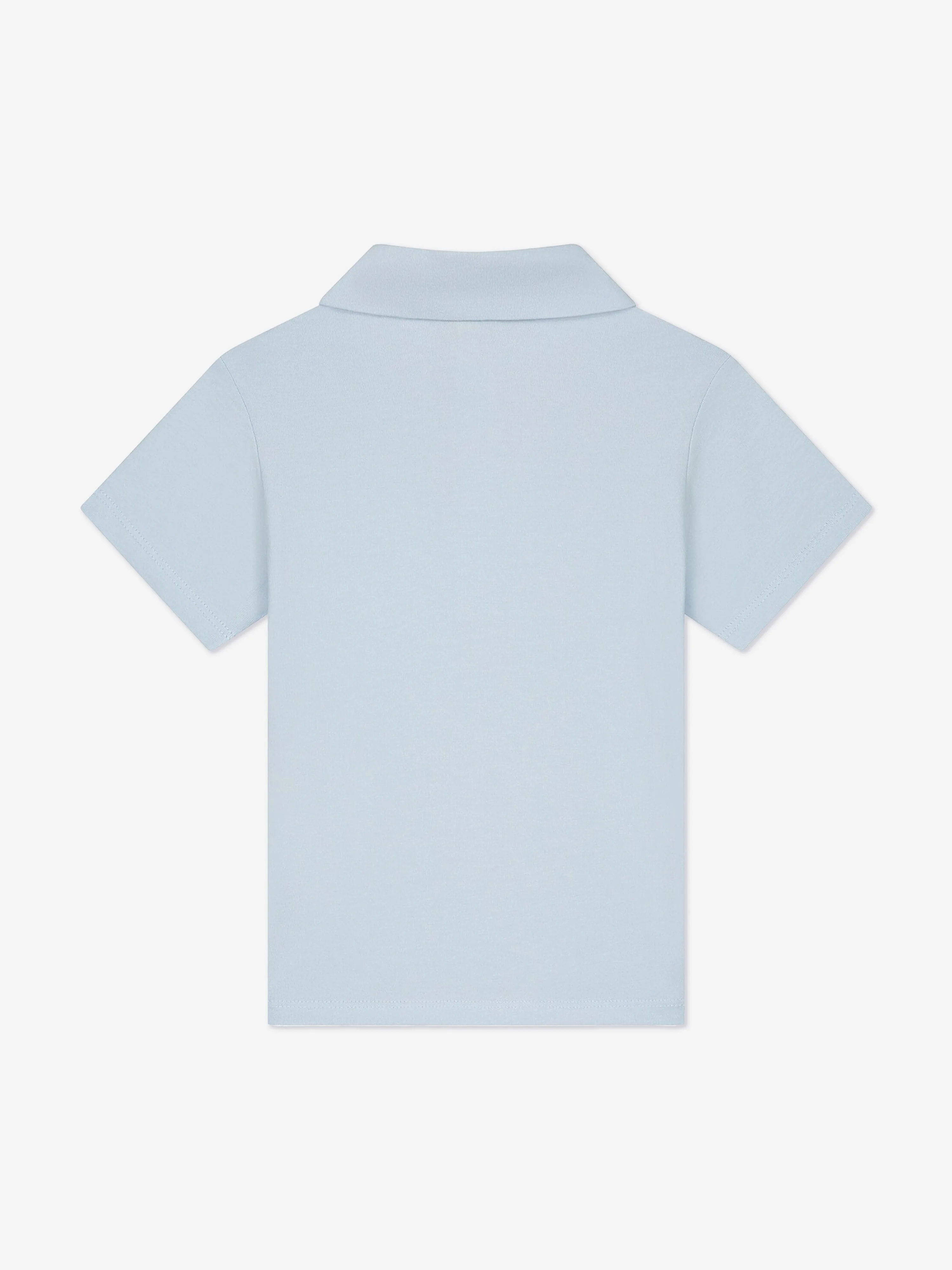 Fendi Baby Boys Logo Polo Shirt in Blue