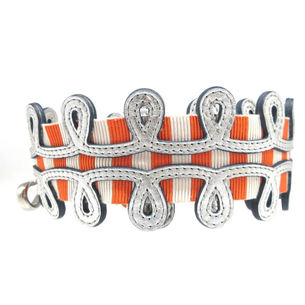 FENDI Shoulder strap Canvas, Leather Orange Strap you