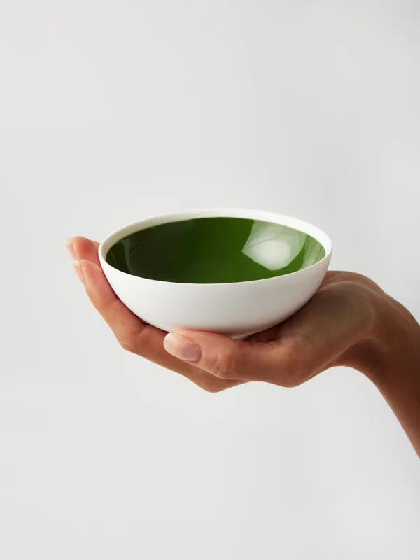 GLAZED BOWL DARK GREEN