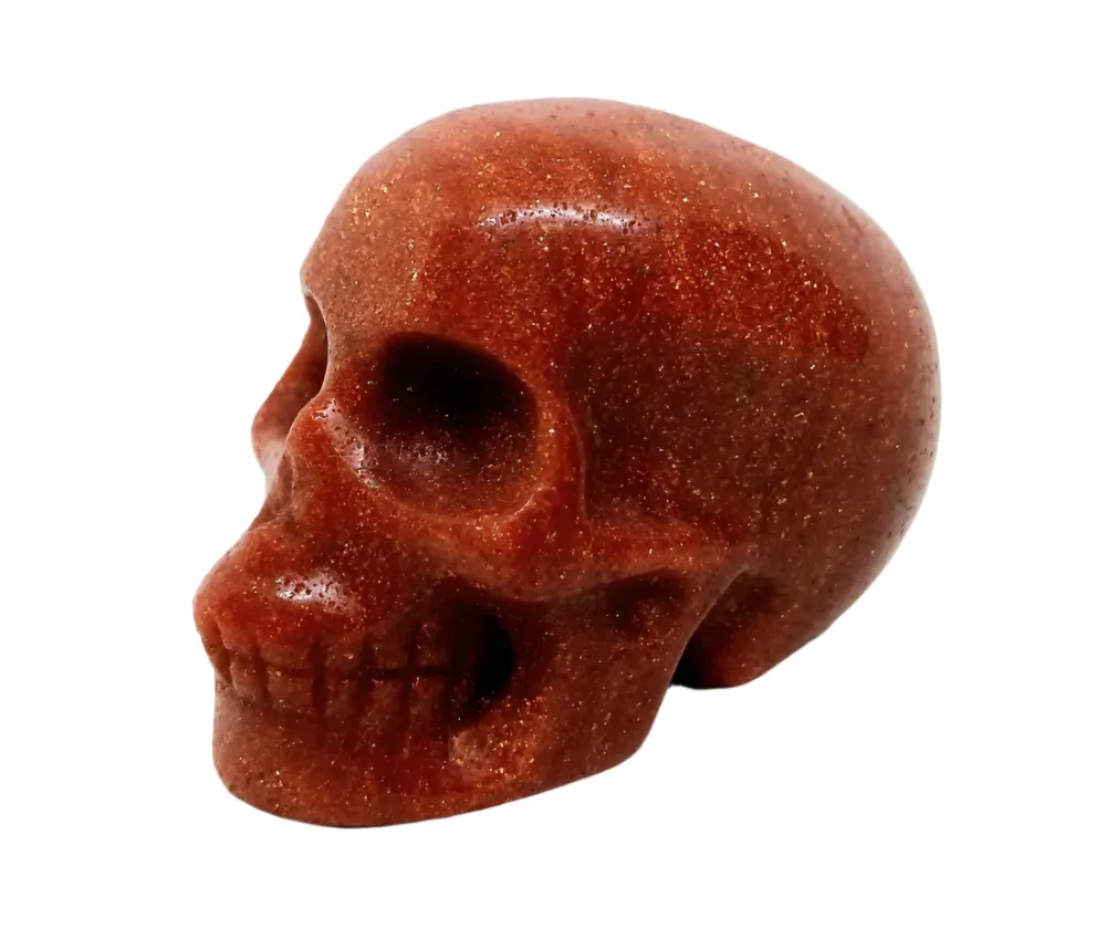 Golden Sandstone Crystal Skull