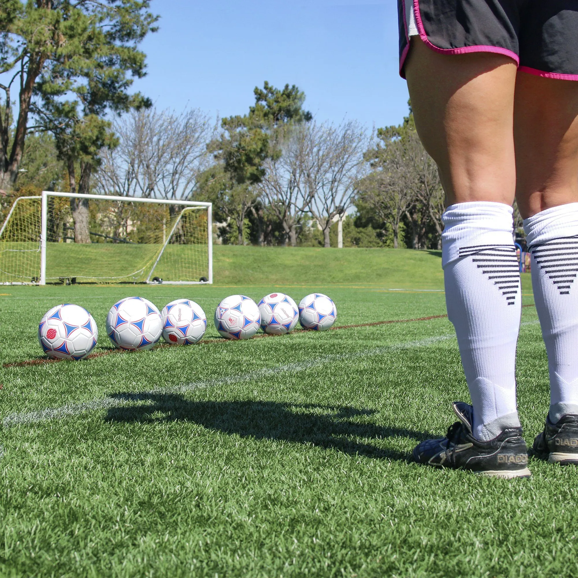 GoSports Size 5 Premier Soccer Ball - 6-Pack