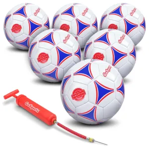 GoSports Size 5 Premier Soccer Ball - 6-Pack