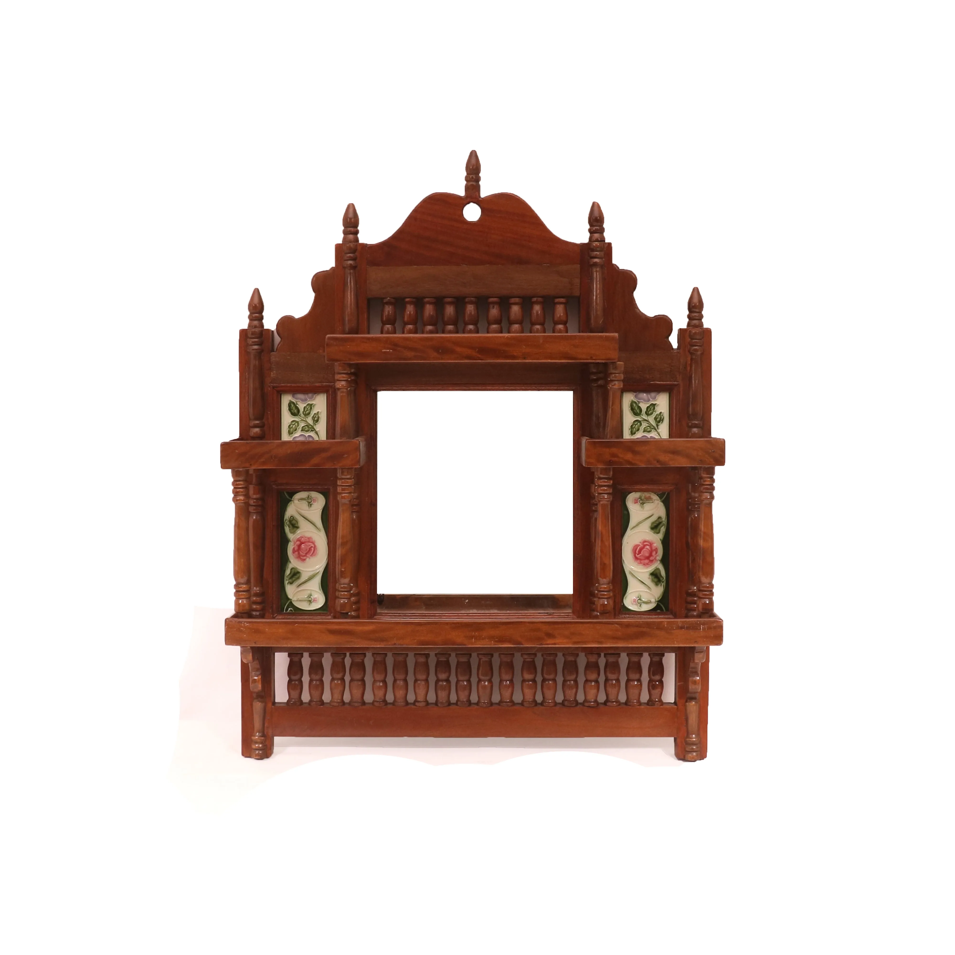 Intricate Tiered and Tiled Mirror