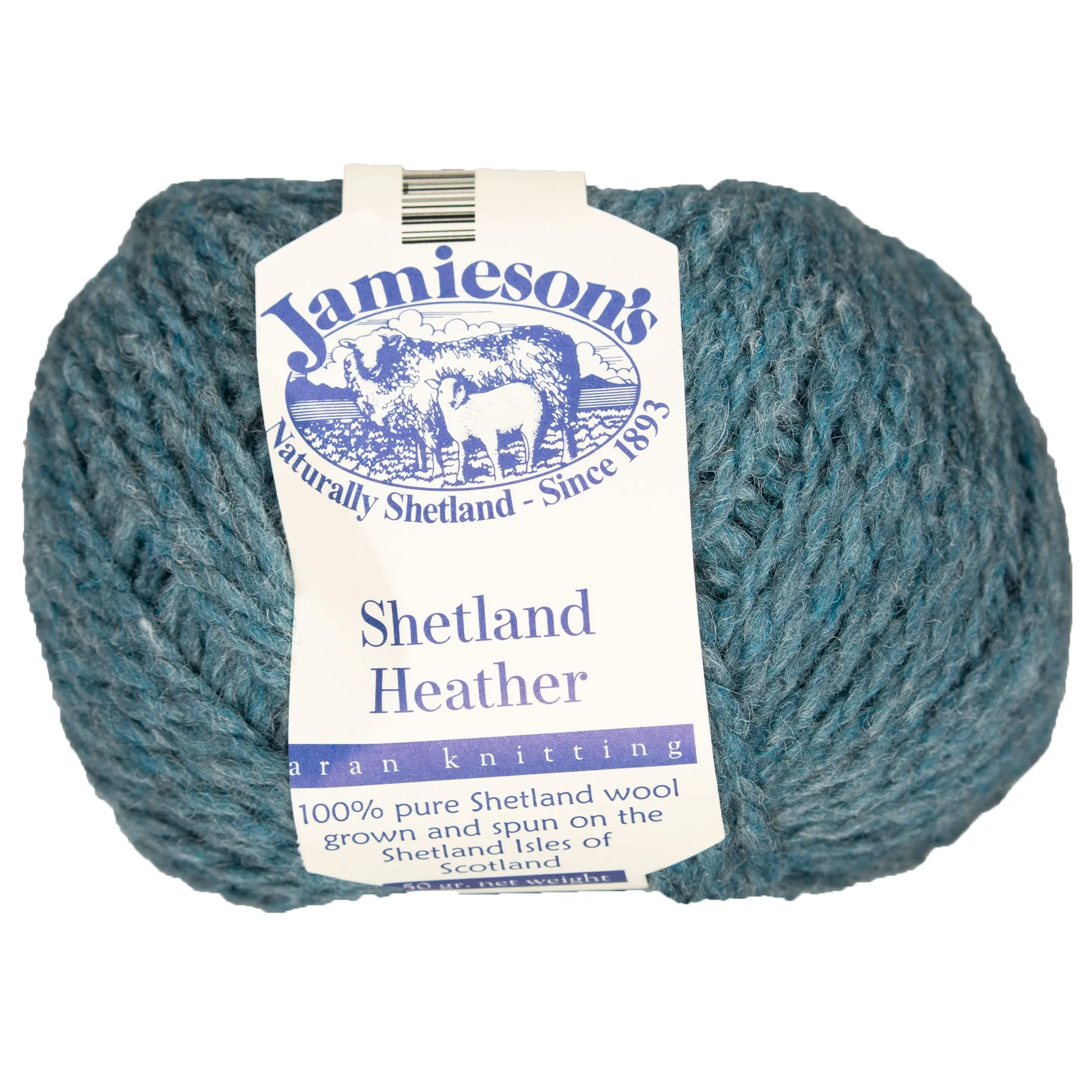 Jamieson's of Shetland Heather Aran Yarn - 1000 Duck Egg