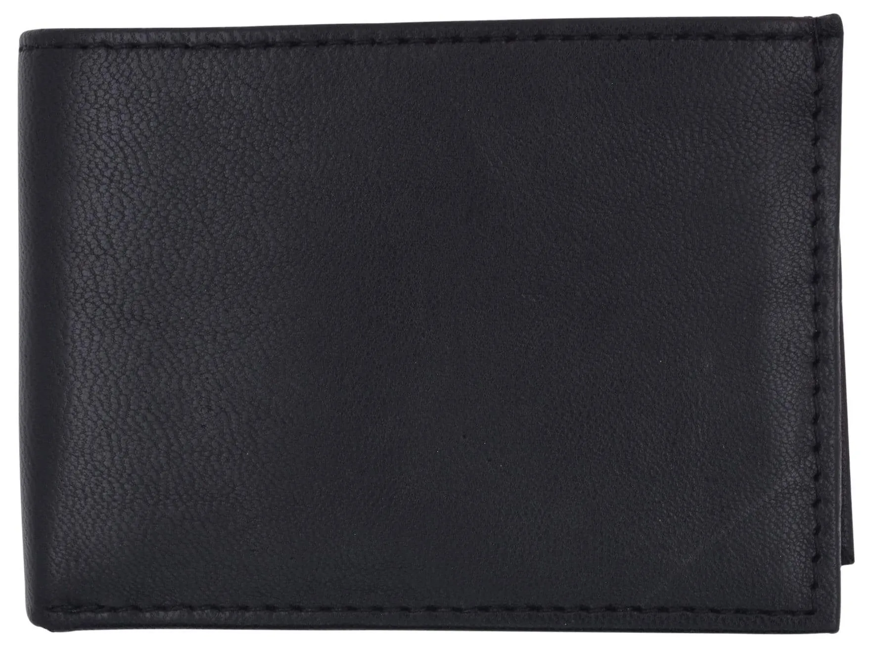 Kids Genuine Leather Slim Flap Up Card ID Bifold Wallet