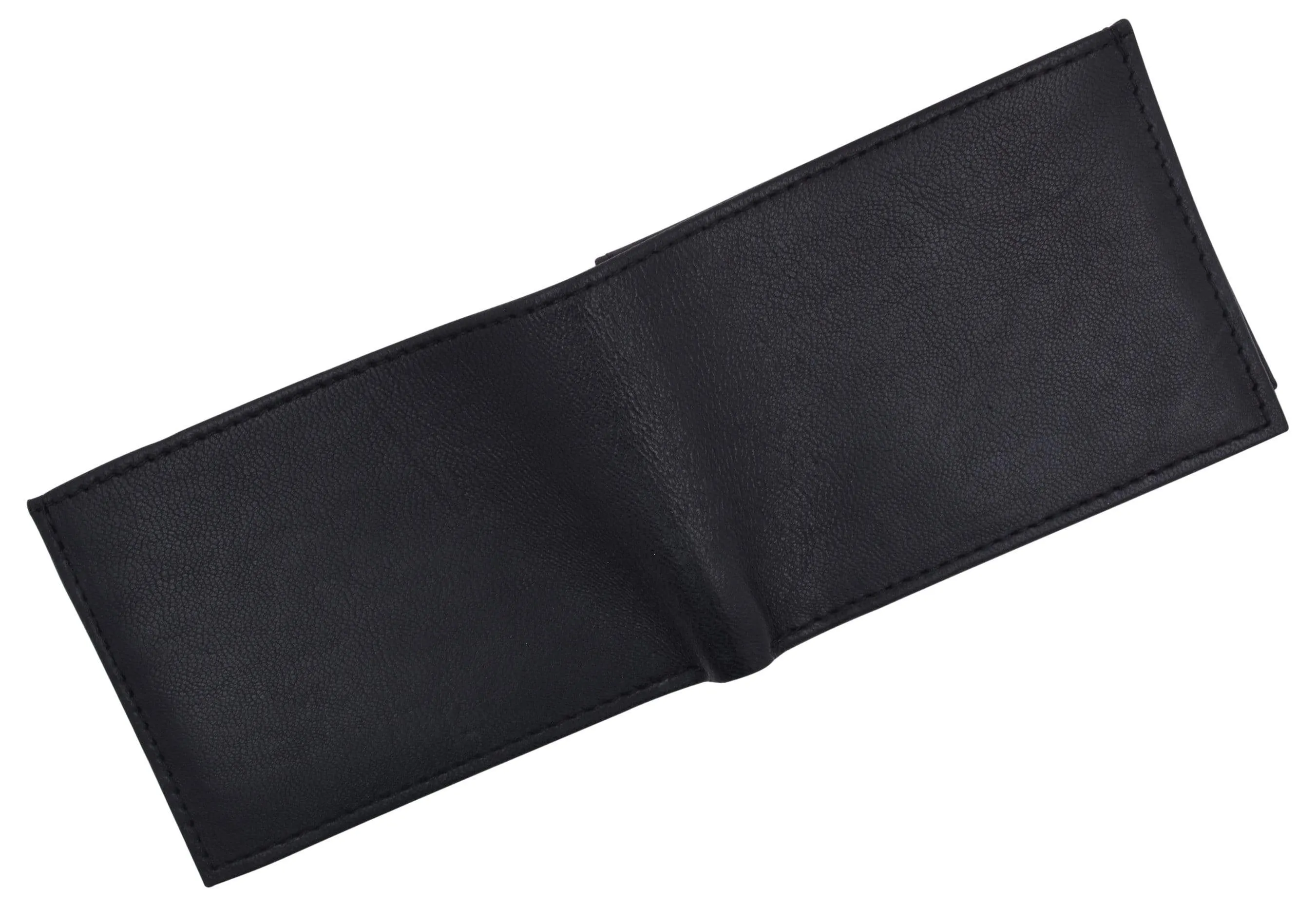 Kids Genuine Leather Slim Flap Up Card ID Bifold Wallet