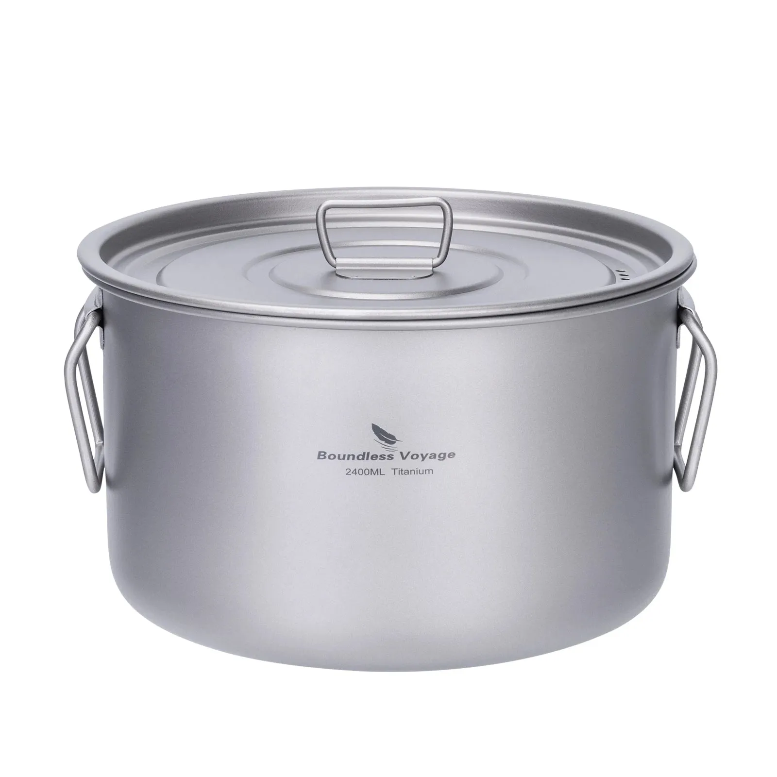 Lightweight Titanium Pot Outdoor Portable Cooking Set Backpacking Pot for Hiking Trekking Picnic Fishing
