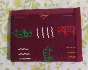 Men's/Unisex Wallet without flap-Maroon