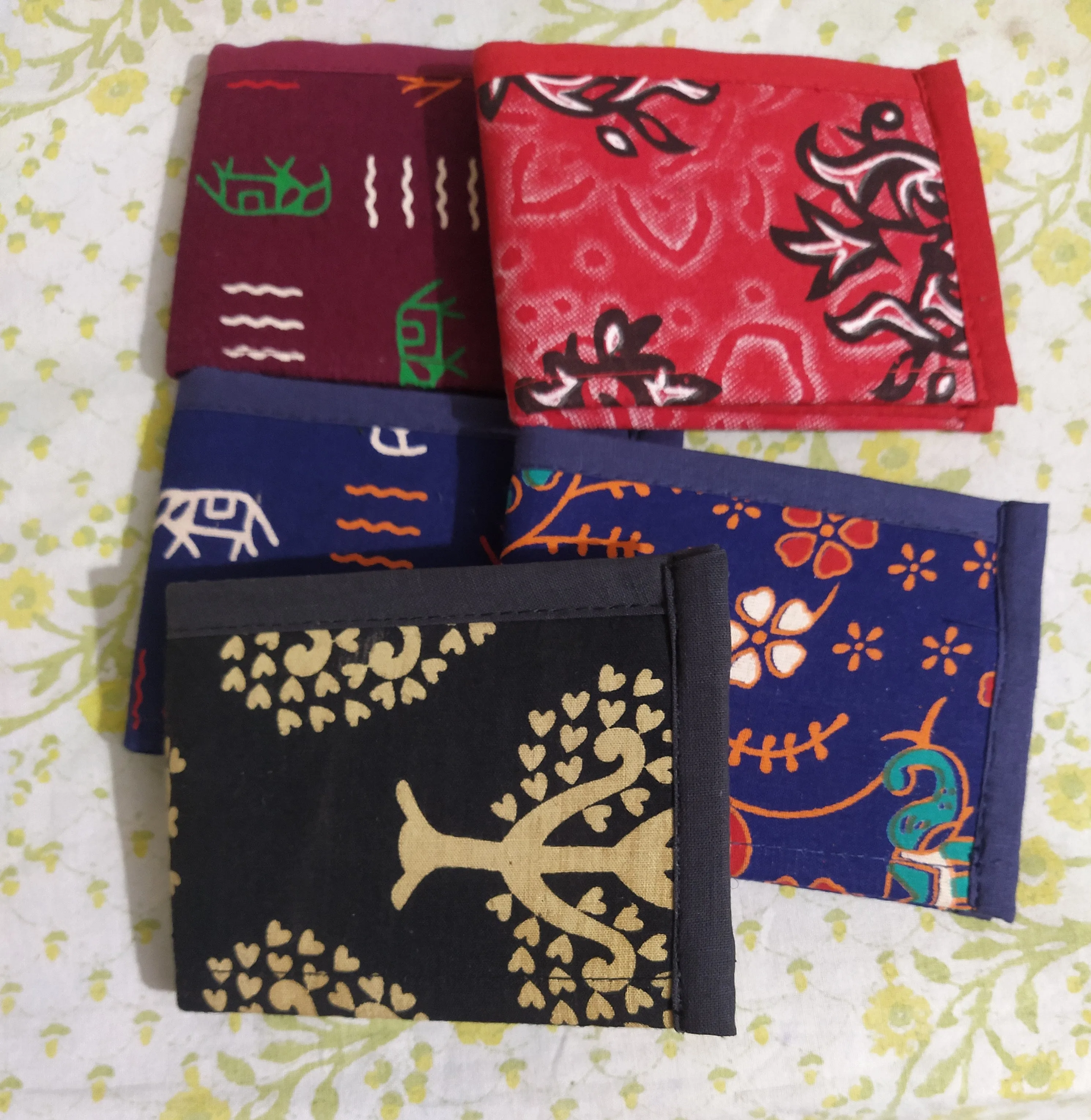 Men's/Unisex Wallet without flap-Red