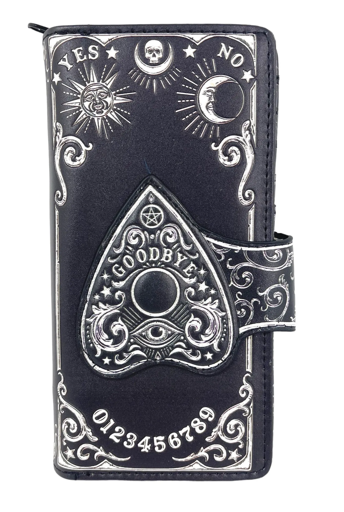 Nemesis Now Spirit Board Planchette 3D Embossed Black Wallet Wiccan Gothic Gift