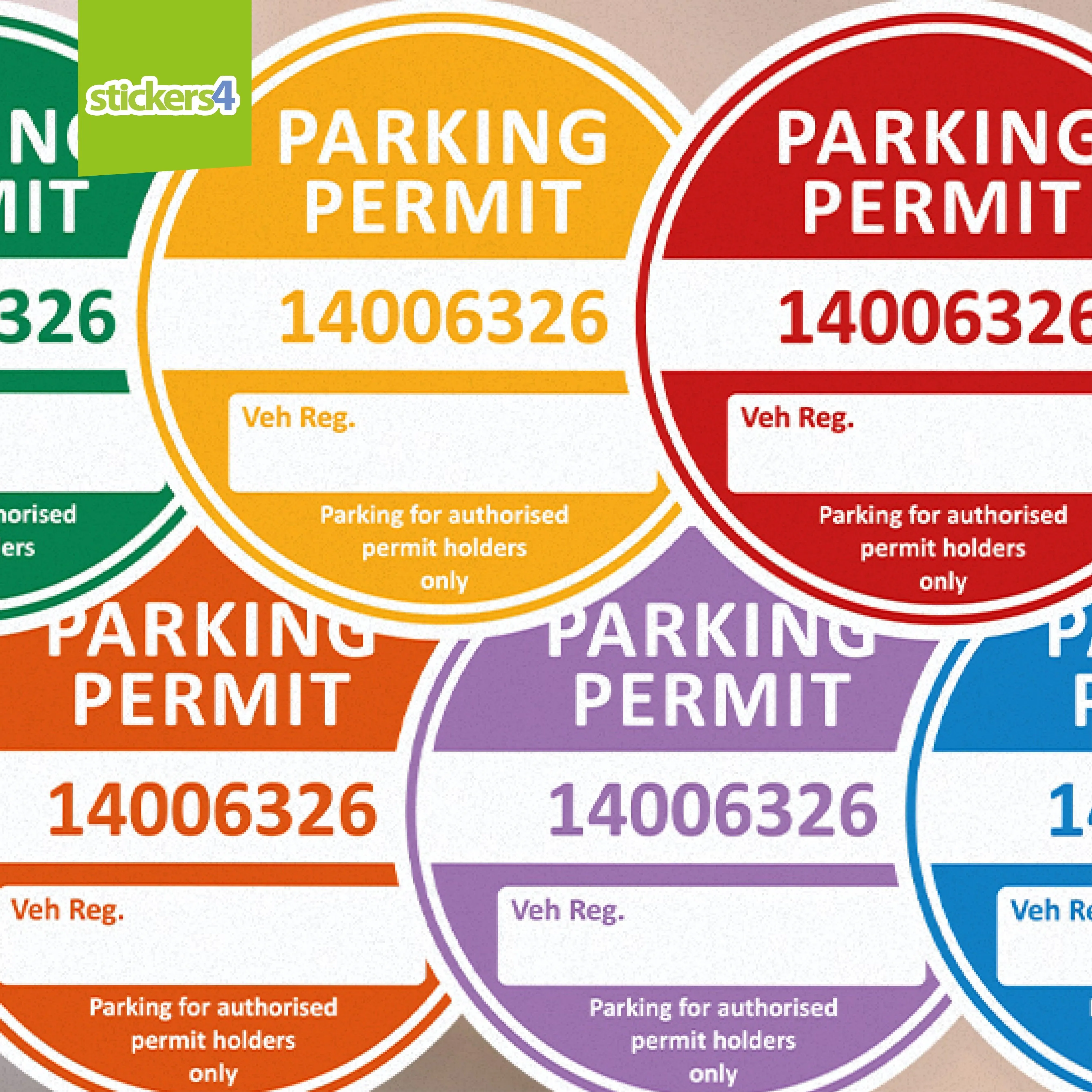 Parking Permit Window Sticker (Standard)