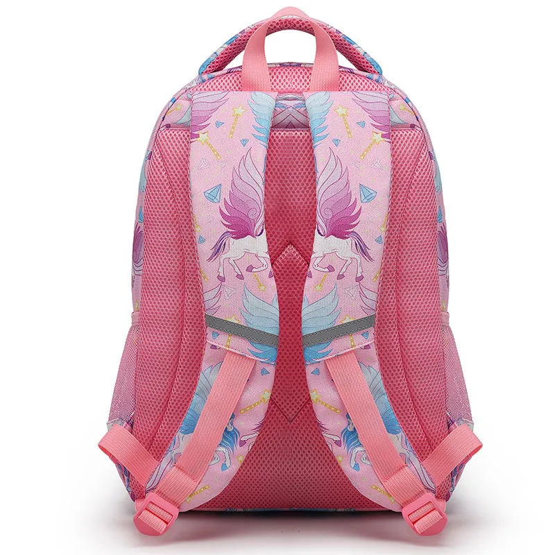 Pegasus Pattern Backpack Kids Cartoon Primary School Bag Bookbag