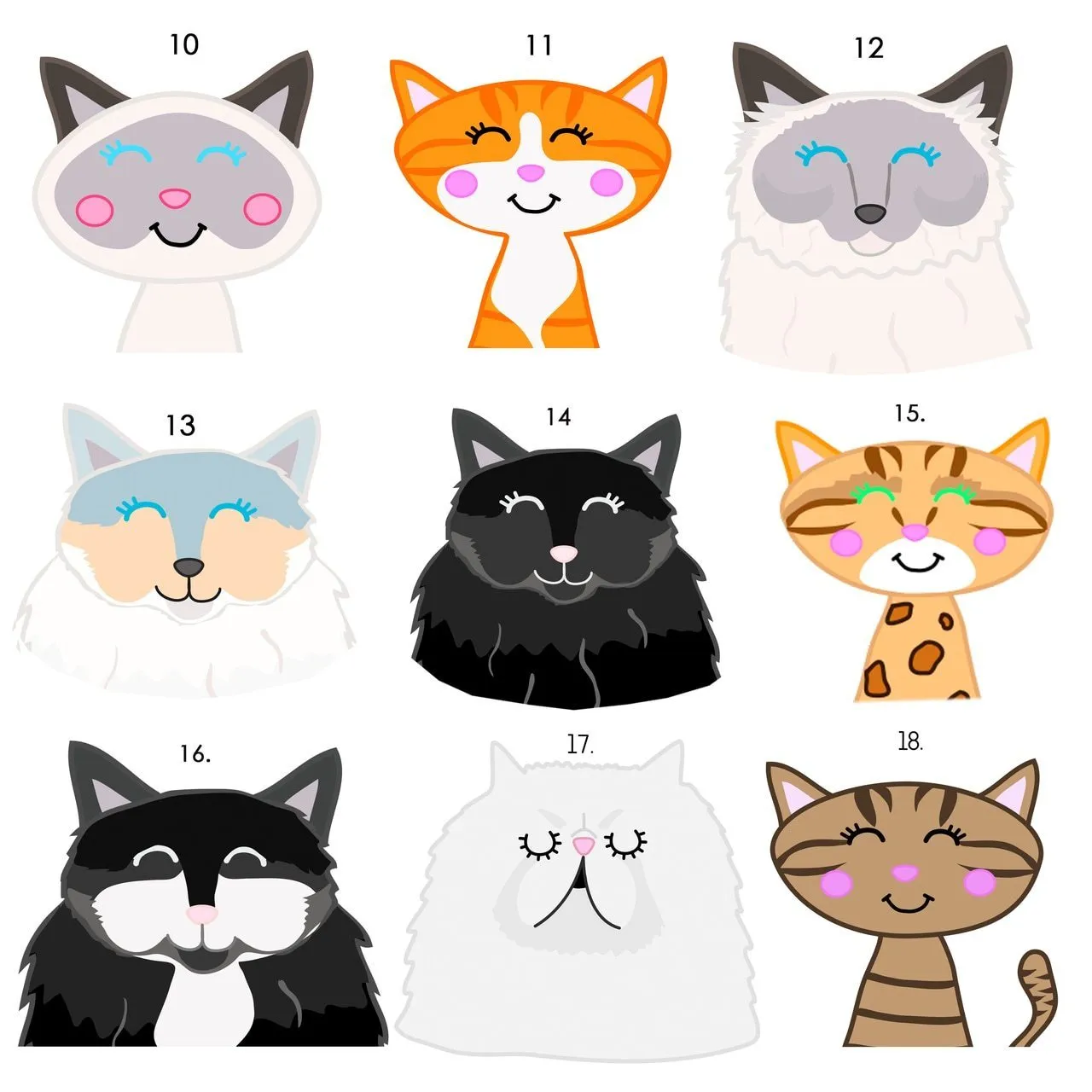 Personalised Cat Christmas Decoration - White