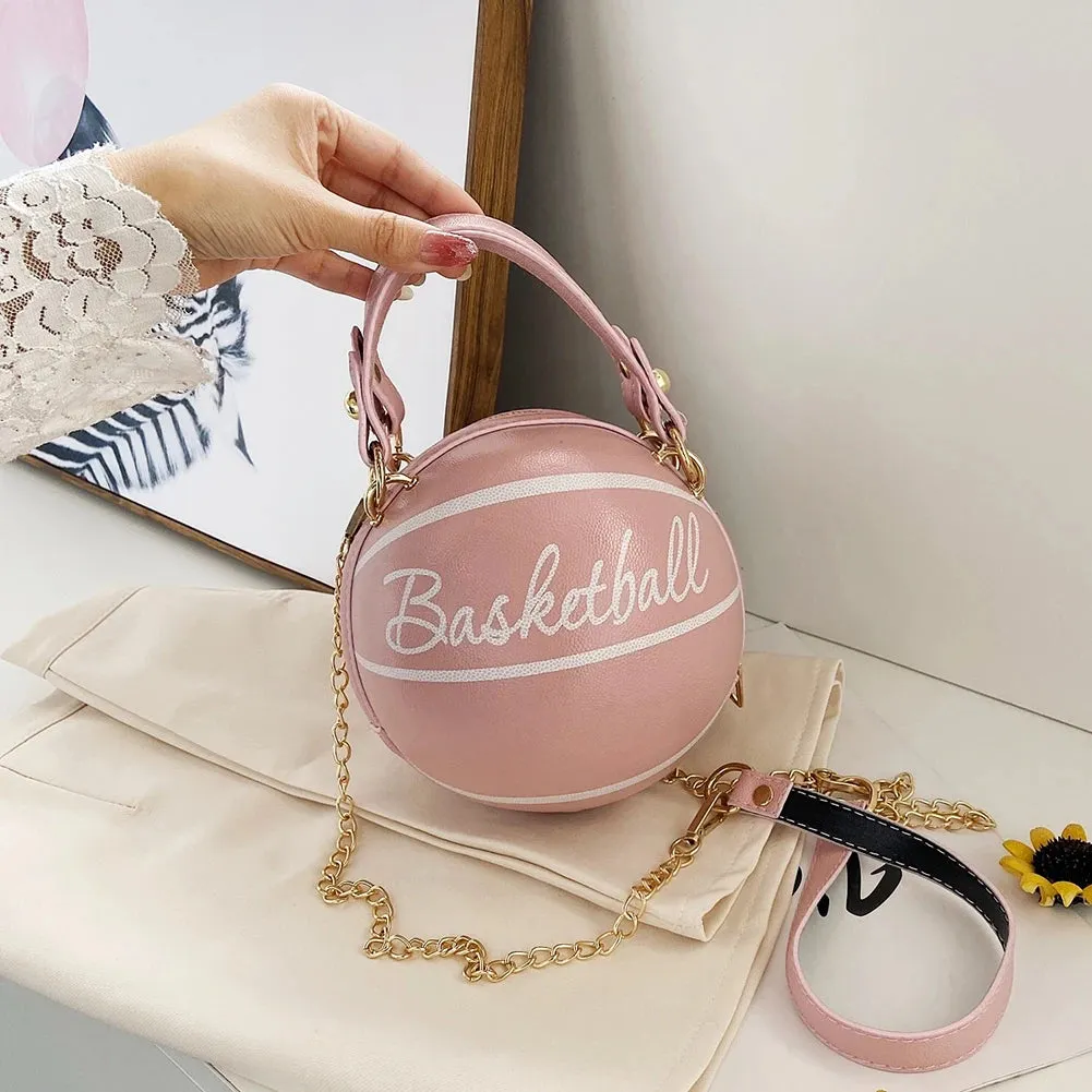 Personality INS Fashion Women Ball Bag Soft PU Leather Crossbody