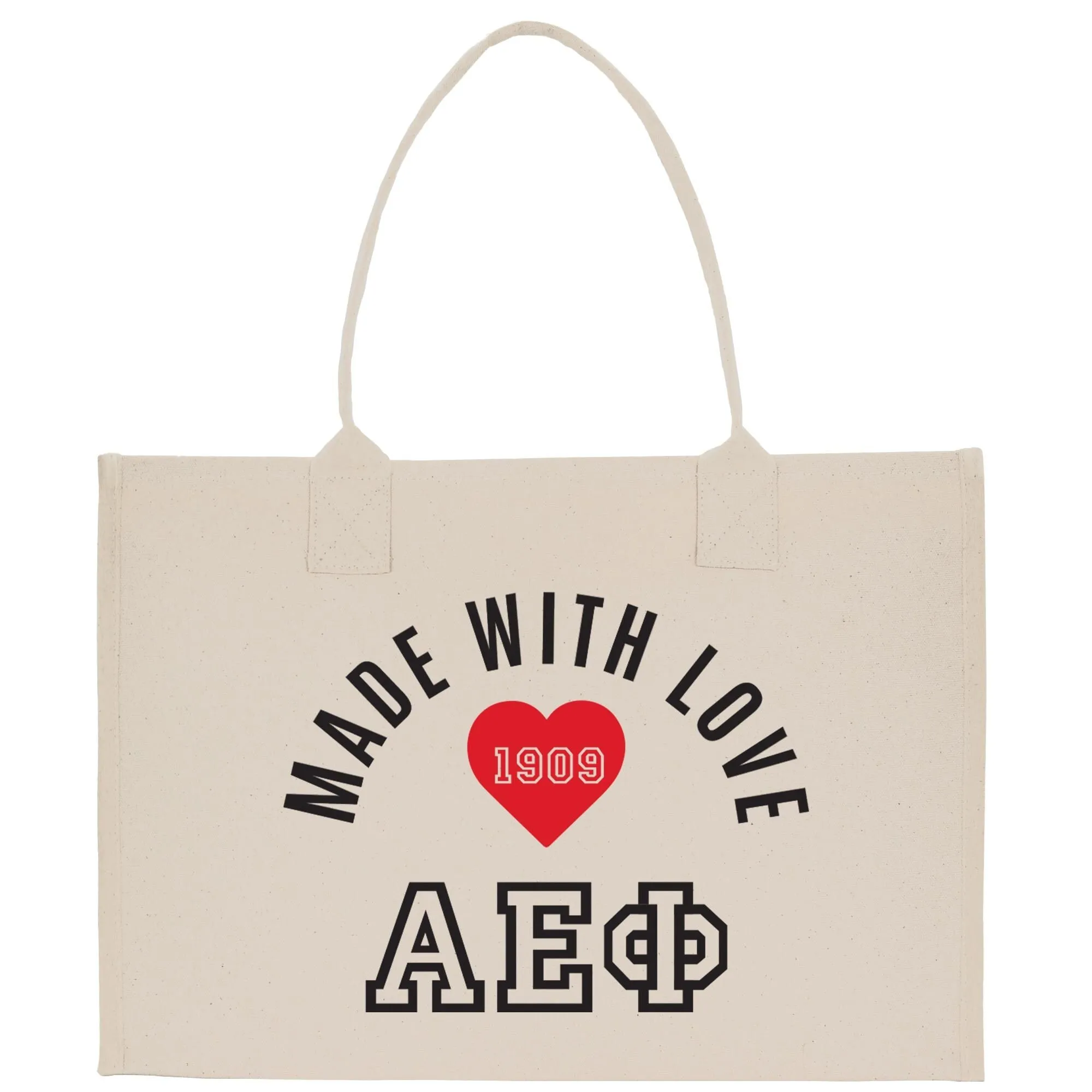 Personalized 3 Initials Sorority Canvas Tote Bag Custom Greek Letter Bag School University Sorority Tote Bag (STB1003)