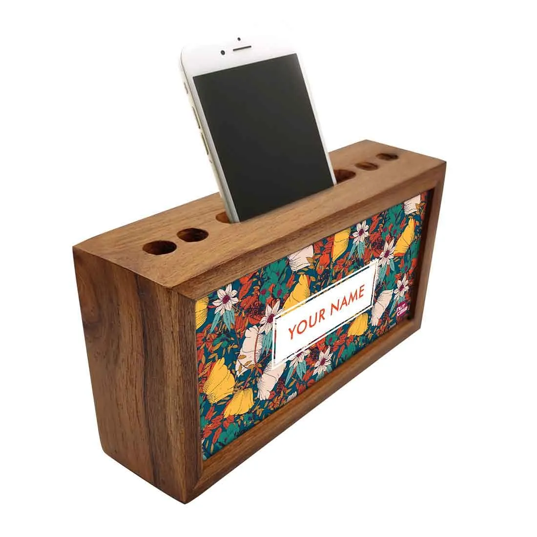 Personalized Wooden Desk Organizer - Elegance