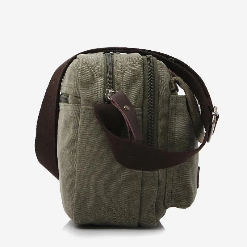 Retro Men's Canvas Messnger Bag Casual Satchel Crossbody Shoulder Purse
