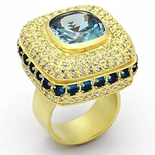 Ring Synthetic London Blue LOA860 for Women Style Matte