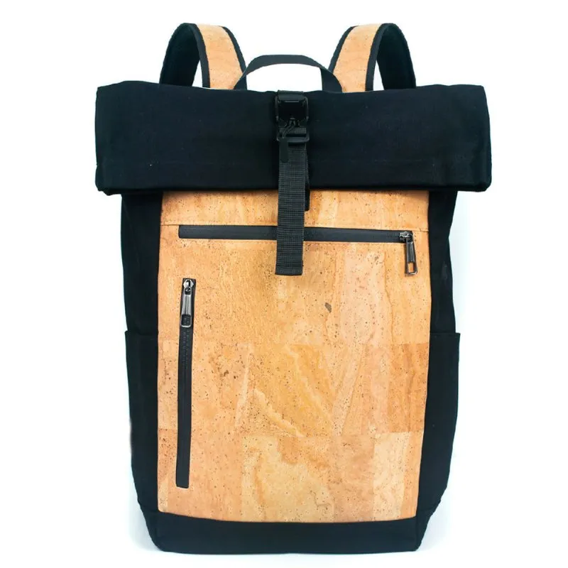 Riocork Men's Cork and Canvas Fusion Laptop Commuter Backpack BAG-2286
