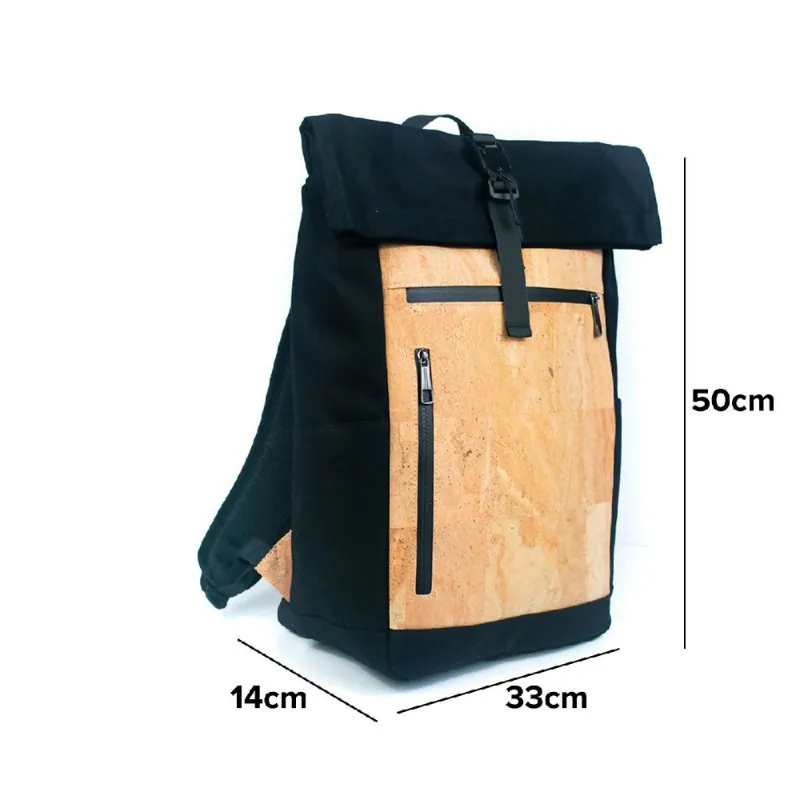 Riocork Men's Cork and Canvas Fusion Laptop Commuter Backpack BAG-2286