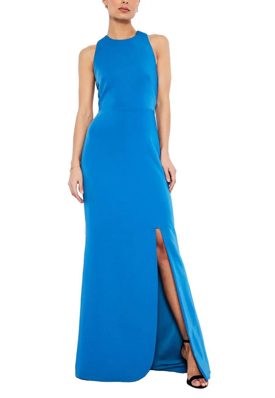 Royal Blue Chen Gold Chain Gown