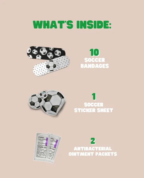 Soccer Ball Keychain - Sports Keychain & First-Aid Kit | Boo Boo Ball