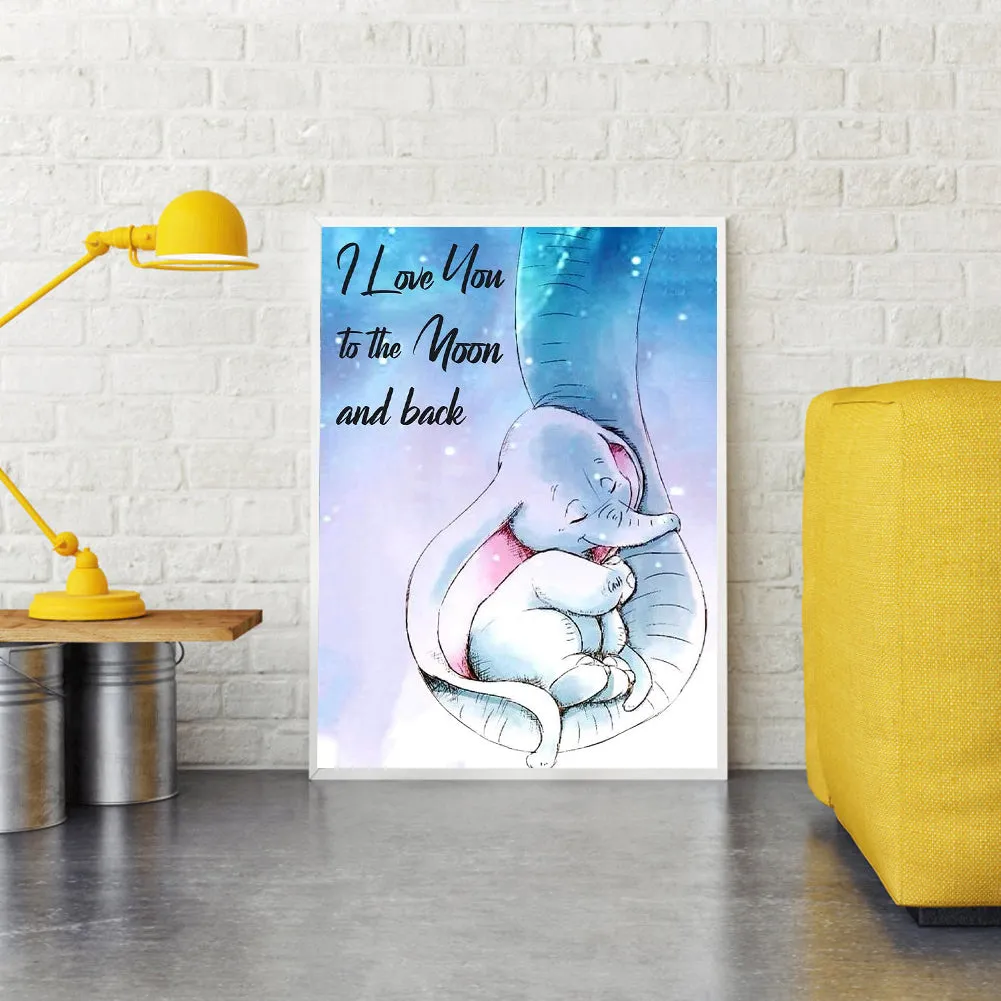 White Elephant - Full Round Drill Diamond Painting 30*40CM