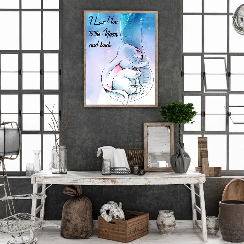 White Elephant - Full Round Drill Diamond Painting 30*40CM